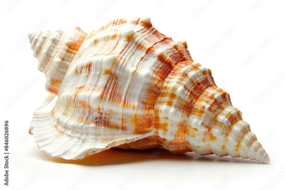 beautiful seashell isolated white background beautiful seashell isolated white background