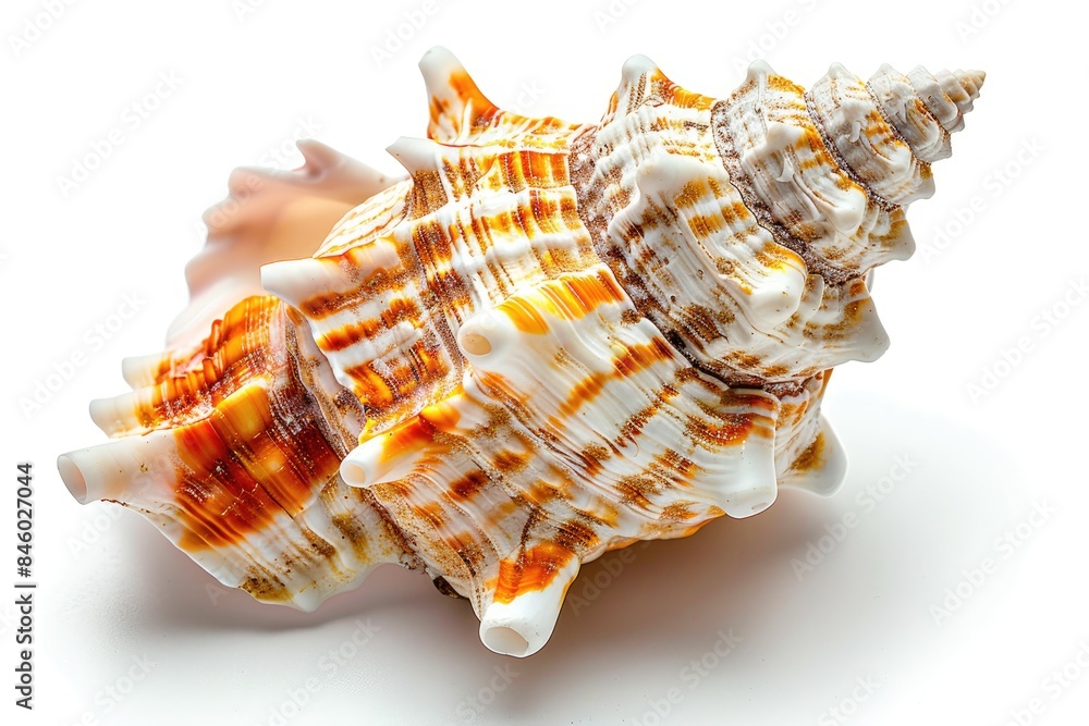 beautiful seashell isolated white background beautiful seashell isolated white background