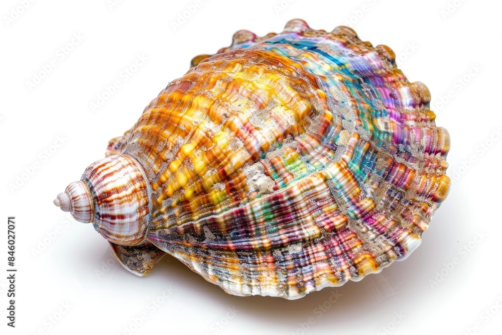 beautiful seashell isolated white background beautiful seashell isolated white background