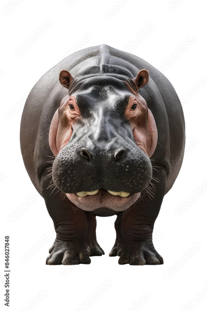 Isolated PNG Hippopotamus Wildlife, GENERATIVE AI Isolated PNG Hippopotamus Wildlife, GENERATIVE AI