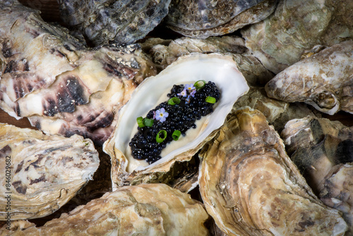 Caviar in oyster
