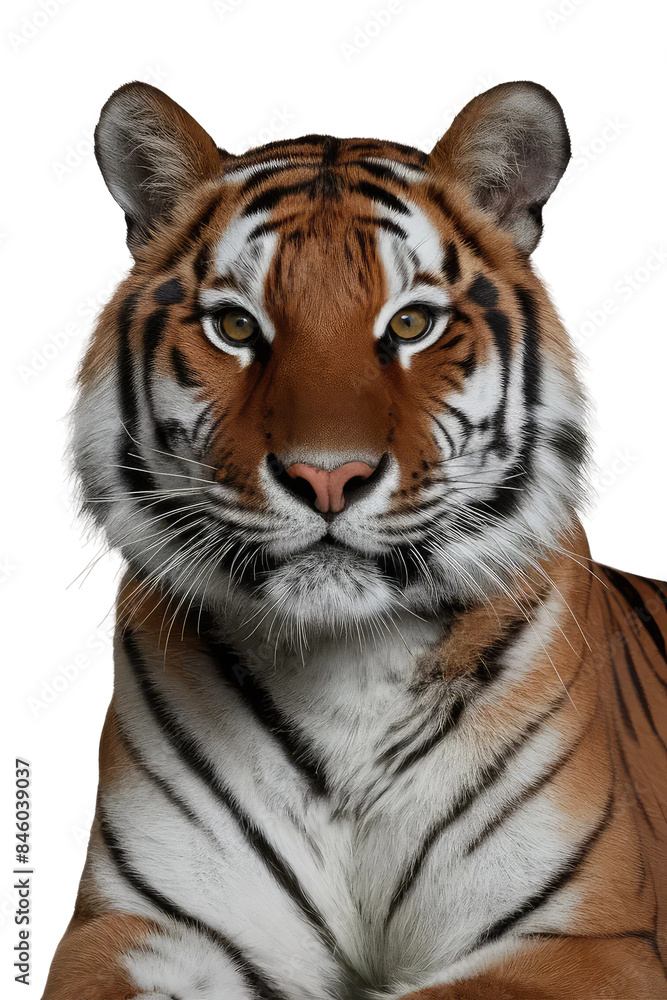 Obraz premium Isolated PNG Tiger Wildlife, GENERATIVE AI