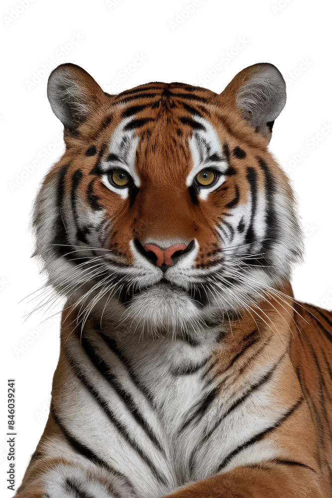 Obraz premium Isolated PNG Tiger Wildlife, GENERATIVE AI
