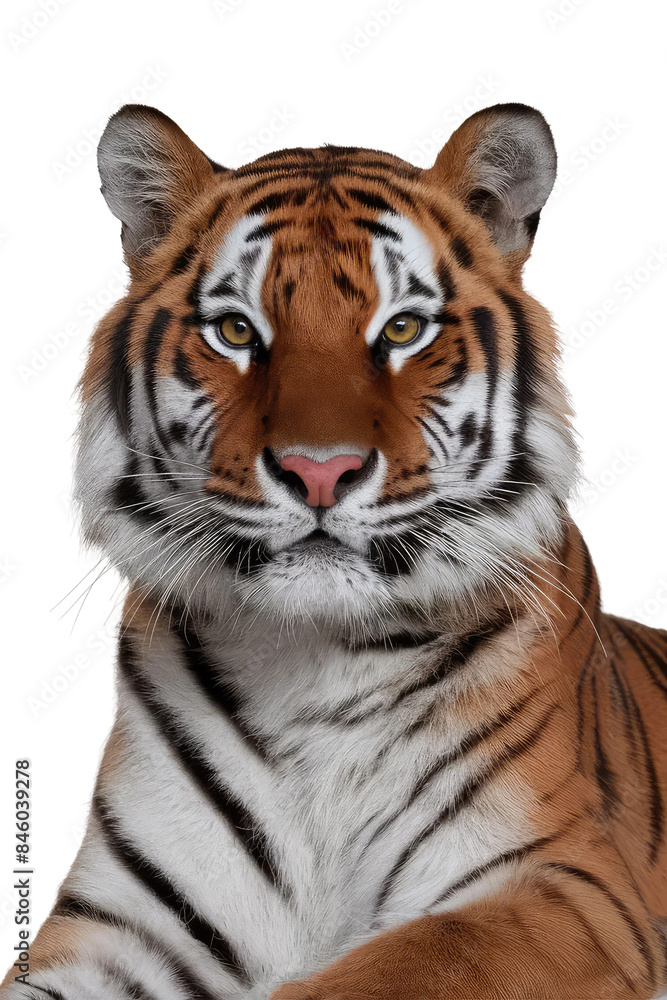 Fototapeta premium Isolated PNG Tiger Wildlife, GENERATIVE AI