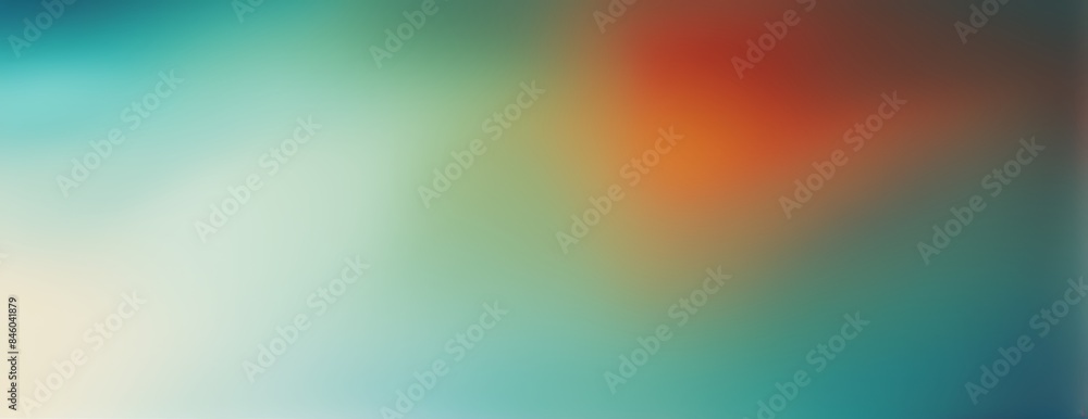 Obraz premium Abstract Color Gradient Background with Grainy Orange, Blue, Yellow, and White Noise Texture