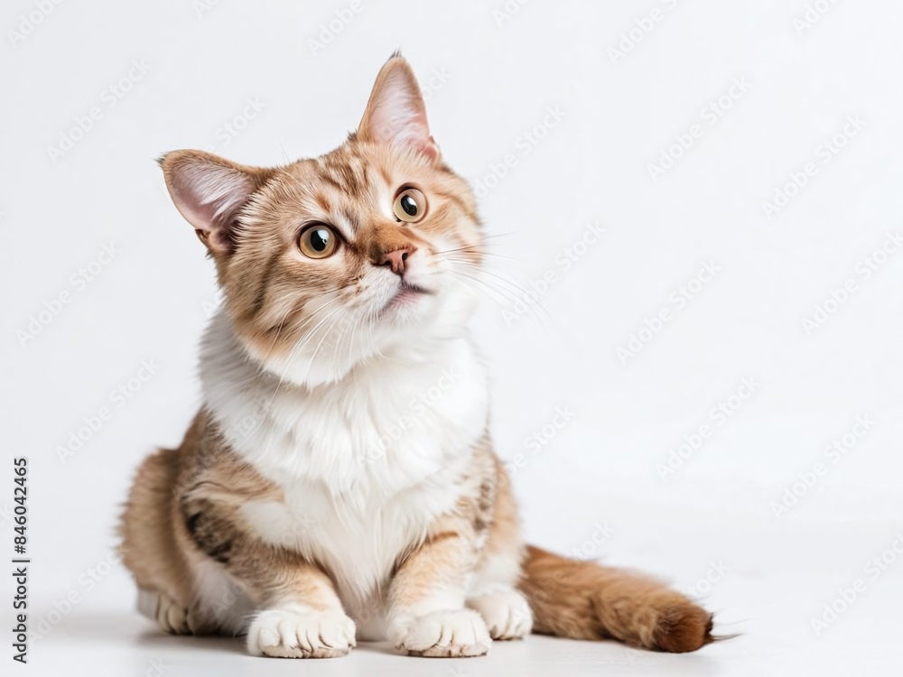 a website header with a cat for an online pet store,white background,dog off to side,