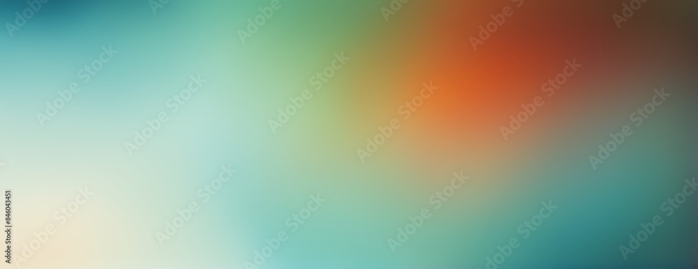 Obraz premium Abstract Color Gradient Background with Grainy Orange, Blue, Yellow, and White Noise Texture