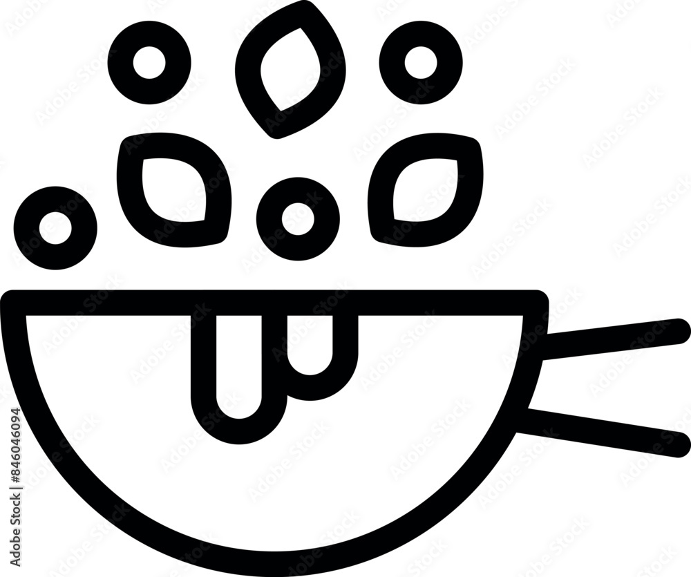 Simple black and white icon of a colander draining water, perfect for websites and apps Simple black and white icon of a colander draining water, perfect for websites and apps