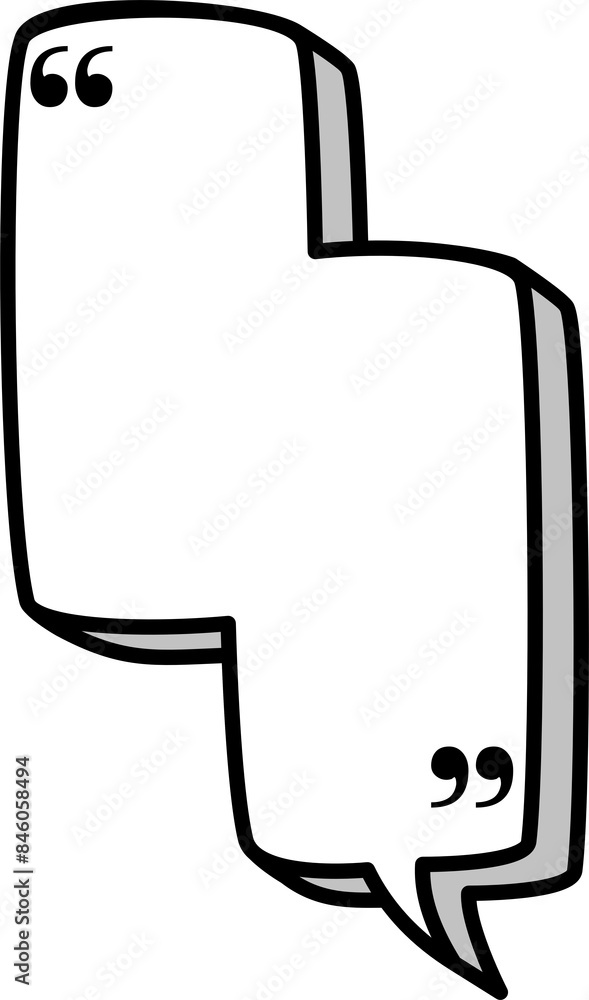 3d black and white color speech bubble balloon with quotation marks, icon sticker memo keyword planner text box banner, flat png transparent element design 3d black and white color speech bubble balloon with quotation marks, icon sticker memo keyword planner text box banner, flat png transparent element design