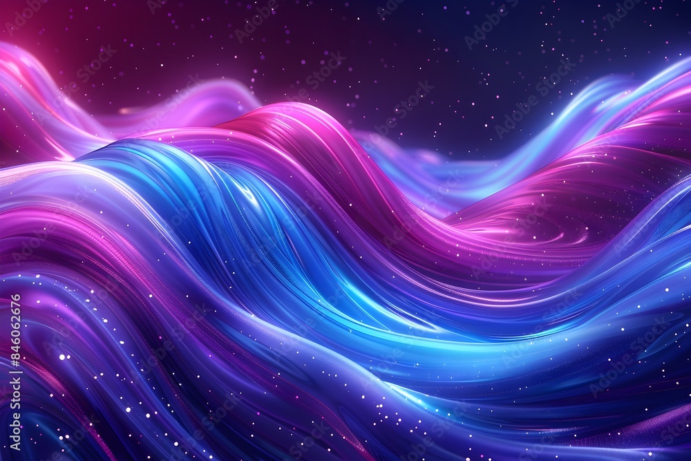 Abstract background waves in bright lilac and blue colors, technology and movement. Abstract background waves in bright lilac and blue colors, technology and movement.