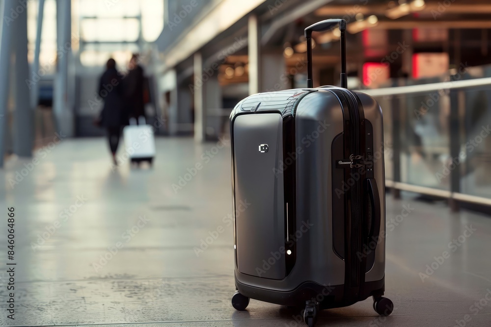 Smart luggage in a hightech travel scenario that tracks itself and updates travelers in realtime Smart luggage in a hightech travel scenario that tracks itself and updates travelers in realtime
