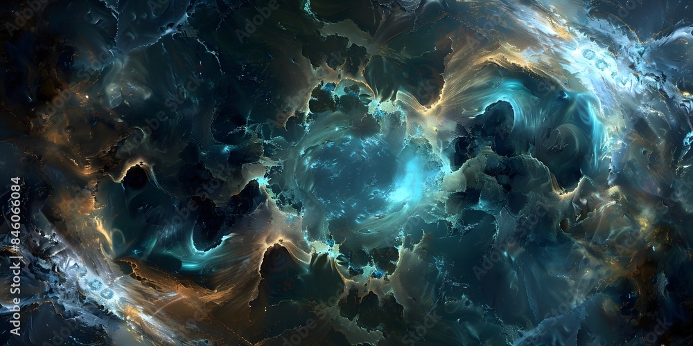 Abstract Cosmic Nebula Swirls Abstract Cosmic Nebula Swirls