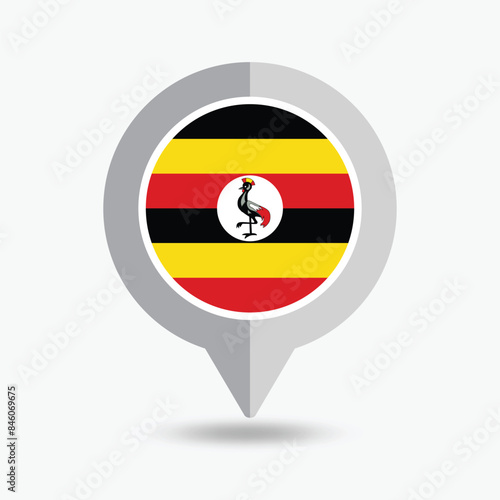 Uganda Location Pin Icon Vector Illustration Free Download Uganda Location Pin Icon Vector Illustration - GFXLoad