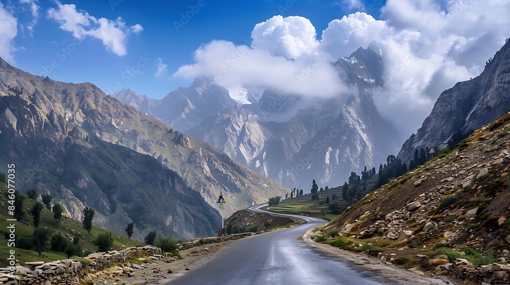 Road in mountains Road in mountains