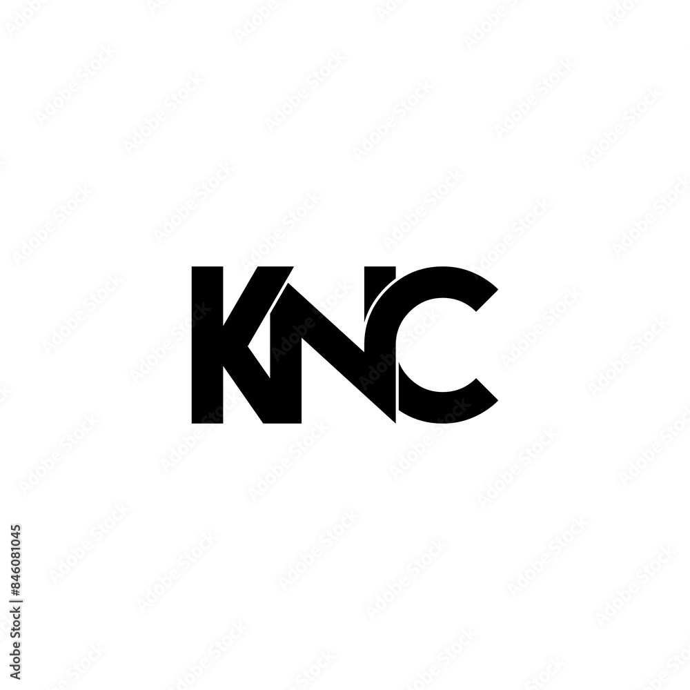 knc initial letter monogram logo design knc initial letter monogram logo design