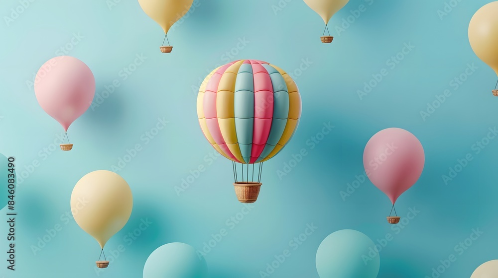 Air balloons made of paper Air balloons made of paper