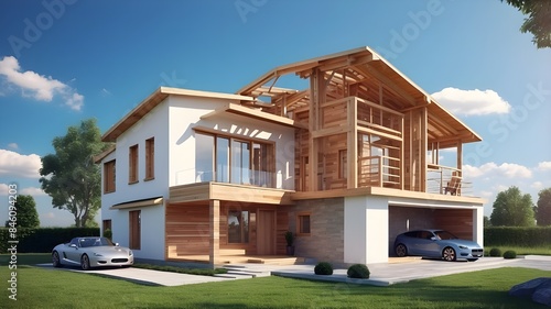 Building project: building a house according to plans. Artificial Intelligence