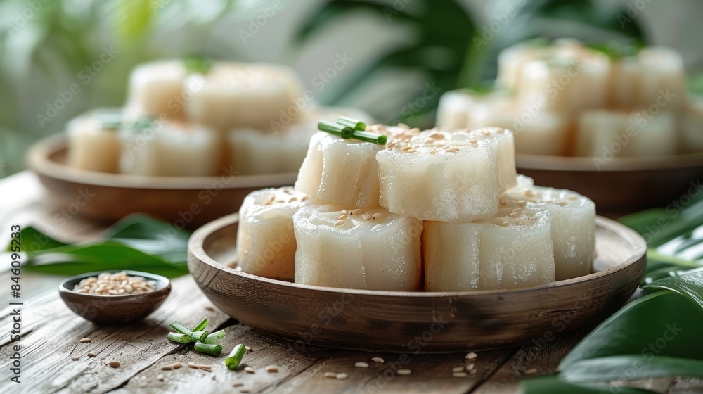Zongzi rice dumplings on green table, dragon boat festival concept, top view with copy space Zongzi rice dumplings on green table, dragon boat festival concept, top view with copy space