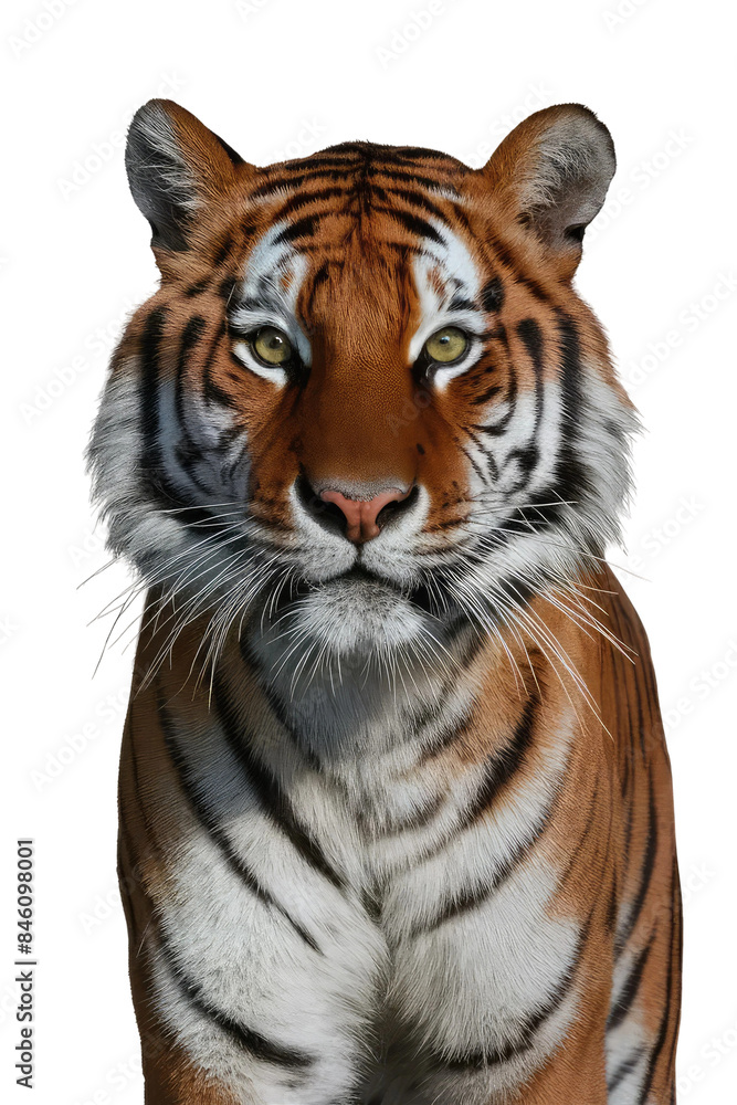 Obraz premium Isolated PNG Tiger Wildlife, GENERATIVE AI