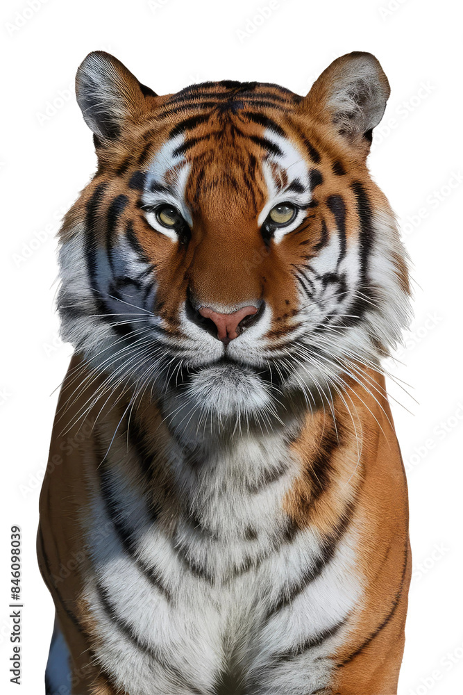 Obraz premium Isolated PNG Tiger Wildlife, GENERATIVE AI