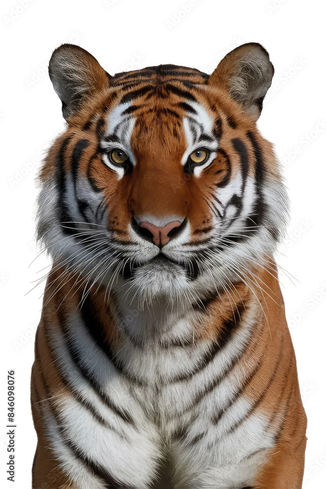 Fototapeta premium Isolated PNG Tiger Wildlife, GENERATIVE AI