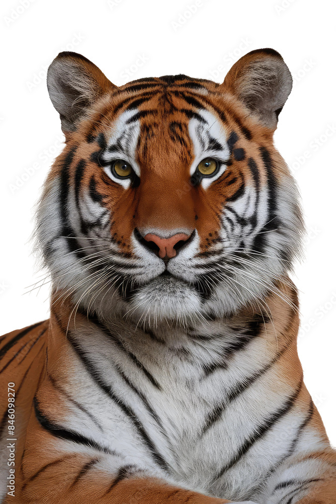 Obraz premium Isolated PNG Tiger Wildlife, GENERATIVE AI