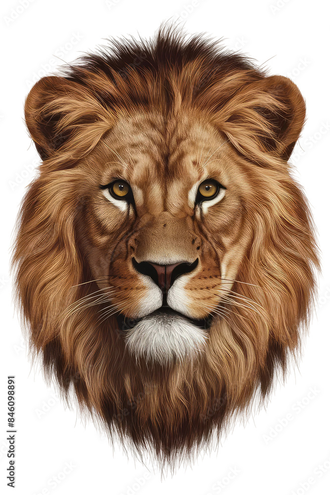 Obraz premium Isolated PNG Lion Wildlife, GENERATIVE AI