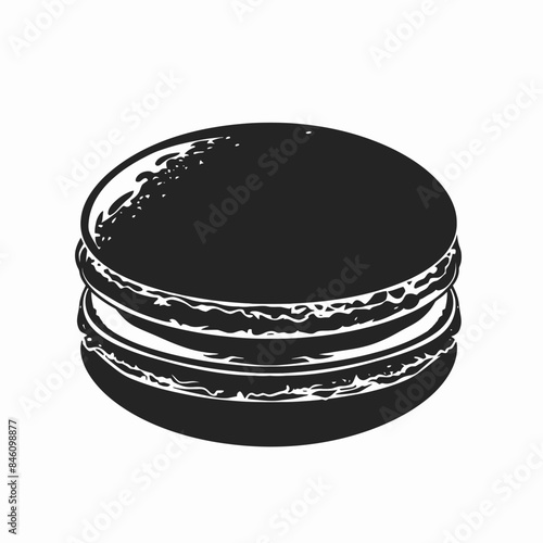 macaron silhouette icon