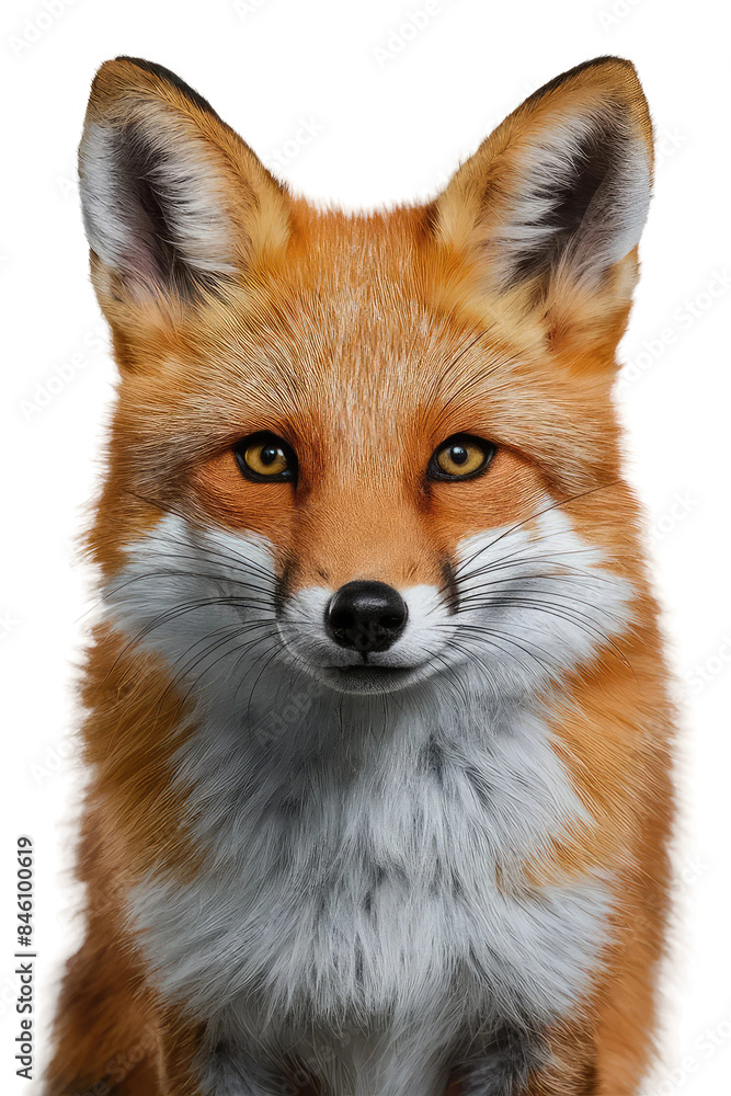 Obraz premium Isolated PNG Cute Fox Wildlife, GENERATIVE AI