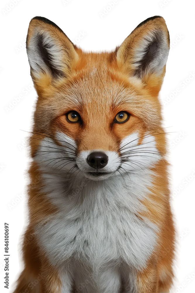 Obraz premium Isolated PNG Cute Fox Wildlife, GENERATIVE AI