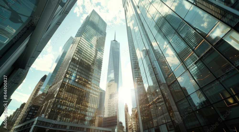 Urban high-rise office building, commercial building,. The grandeur and scale of some tall buildings. This photo shows the high-rise office tower as a symbol of corporate power and innovation. Urban high-rise office building, commercial building,. The grandeur and scale of some tall buildings. This photo shows the high-rise office tower as a symbol of corporate power and innovation.