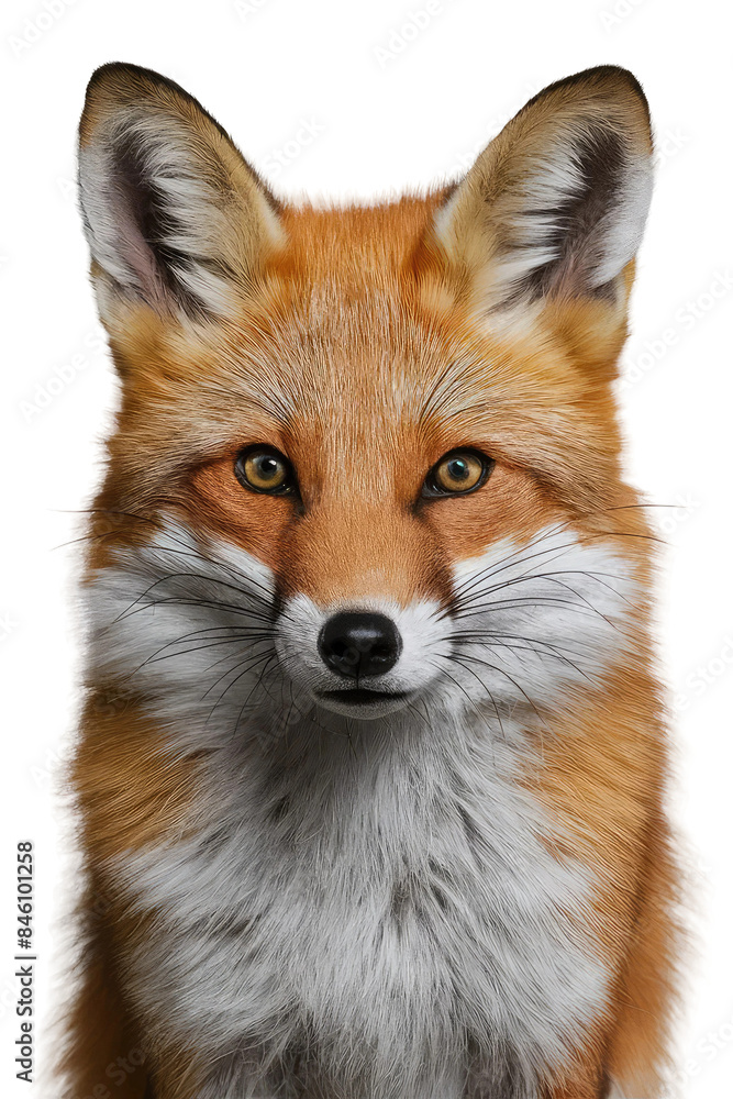 Fototapeta premium Isolated PNG Cute Fox Wildlife, GENERATIVE AI
