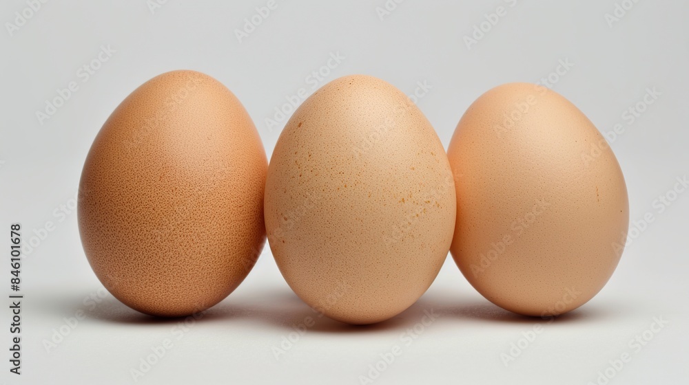 Eggs isolated on white background. Generative Ai Eggs isolated on white background. Generative Ai