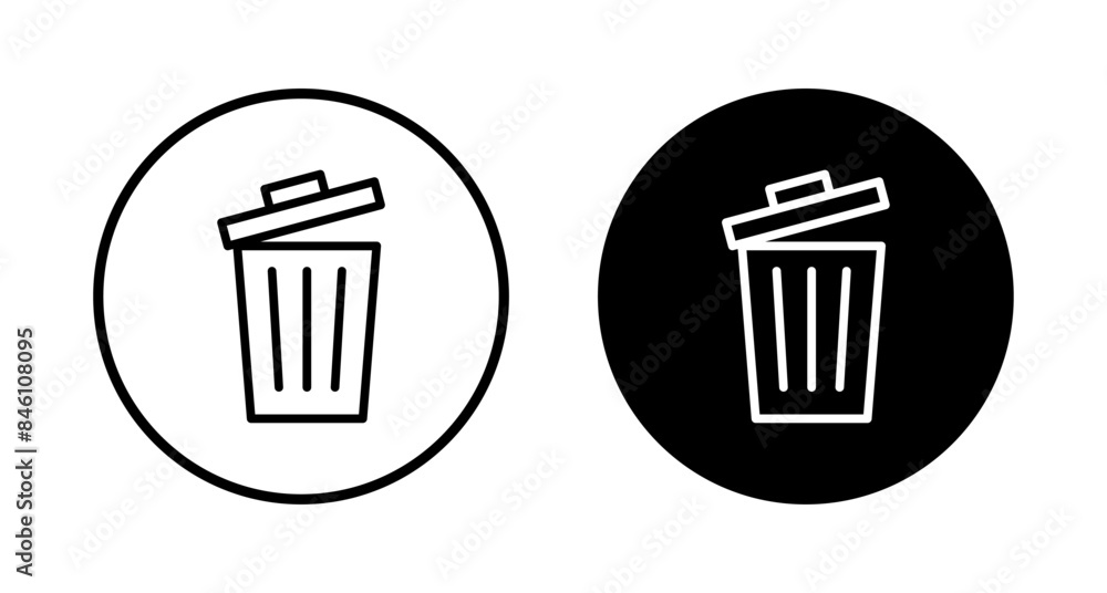 Trash icon vector isolated on white background. trash can icon. Delete icon vector