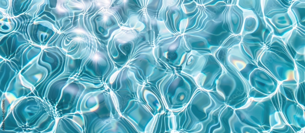 Rippled water in swimming pool - a detailed background. Rippled water in swimming pool - a detailed background.