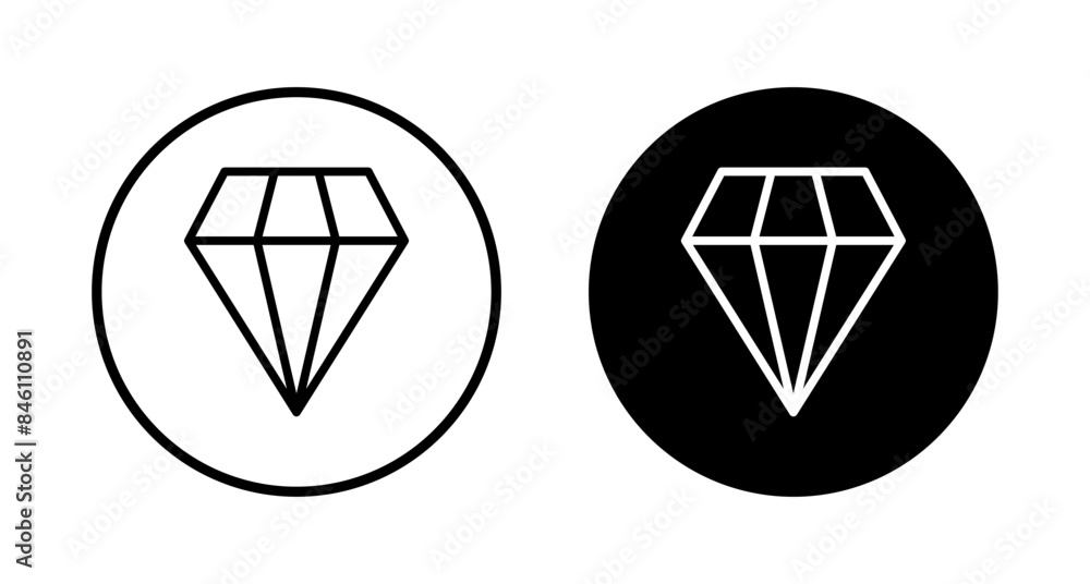 Diamond icon vector isolated on white background. Diamond vector icon. Gemstone symbol Diamond icon vector isolated on white background. Diamond vector icon. Gemstone symbol