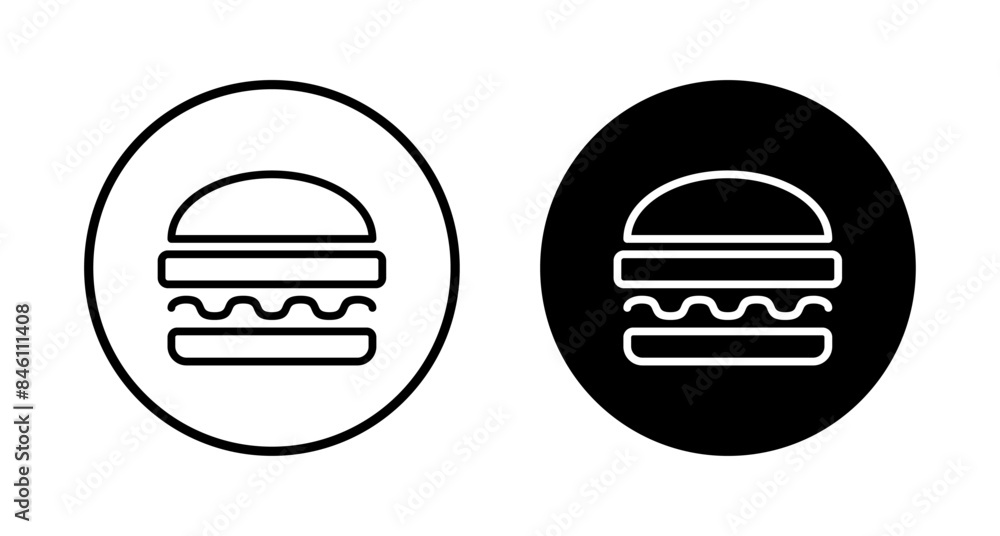 Hamburger icon vector isolated on white background. Burger and hamburger icon. Fast food vector icon Hamburger icon vector isolated on white background. Burger and hamburger icon. Fast food vector icon