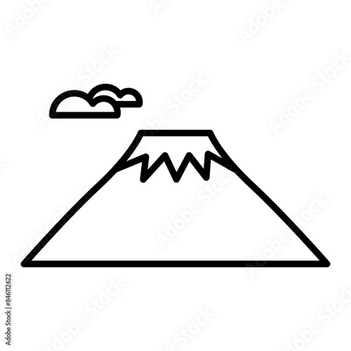 Mount Kilimanjaro icon. outline icon