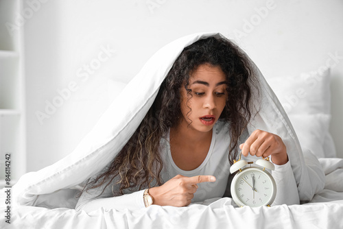 Overslept young African-Ame...