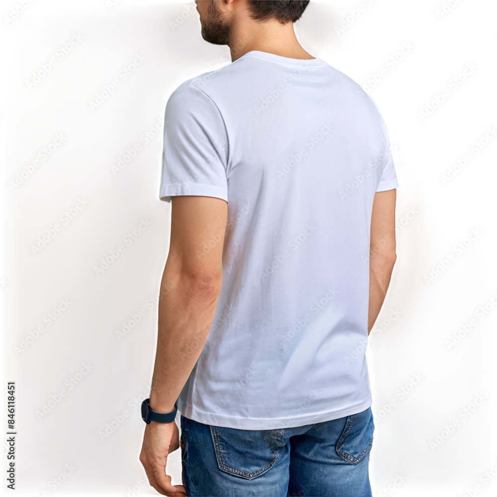 White T-Shirt Mockup Isolated on Transparent Background White T-Shirt Mockup Isolated on Transparent Background