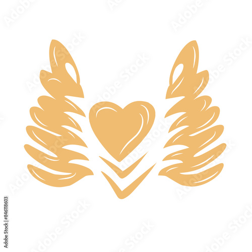 Coffee latte art icon