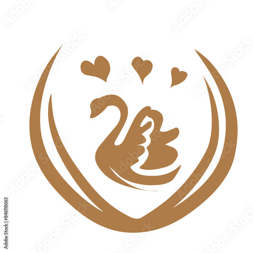 Coffee latte art icon