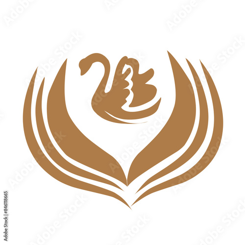 Coffee latte art icon