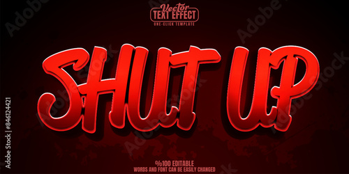 Street graffiti editable text effect, customizable ghetto and gangsta 3D font style