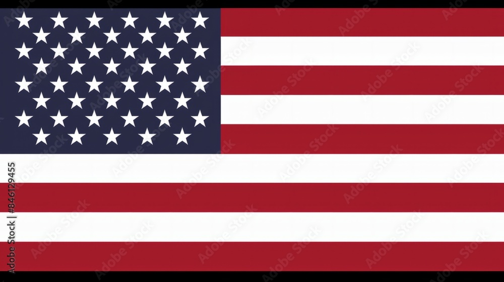 Naklejka premium flag of the united states of america generative ai