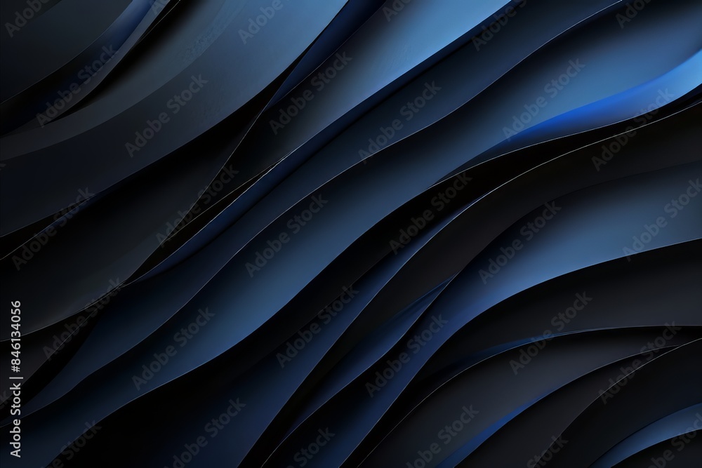 Dark Blue Waves Abstract Background Dark Blue Waves Abstract Background