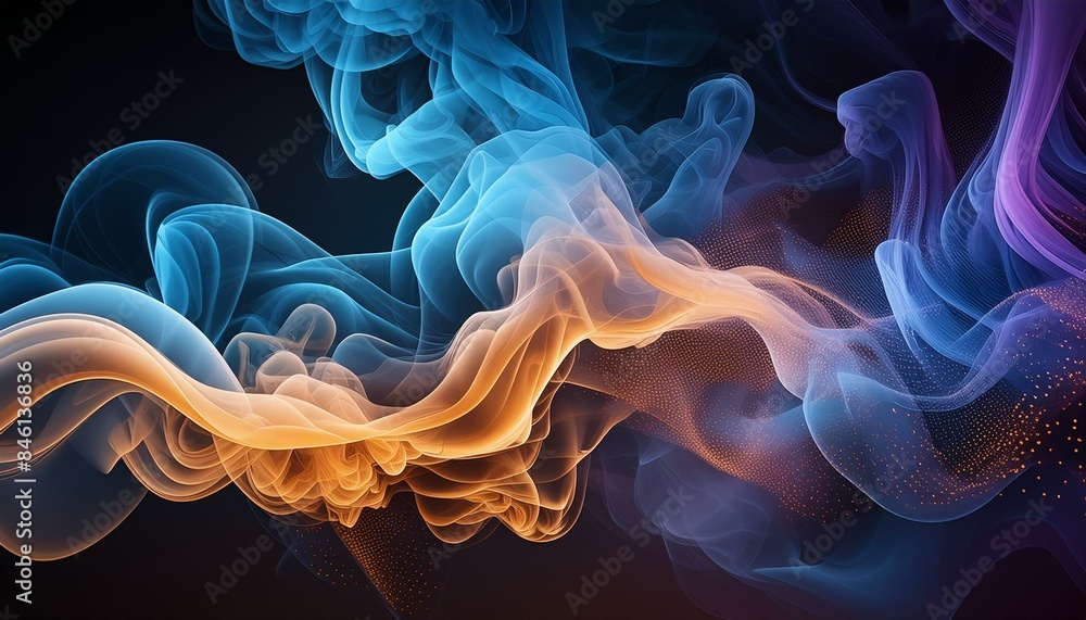 Obraz premium abstract digital fume background