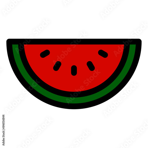 watermelon slice icon 