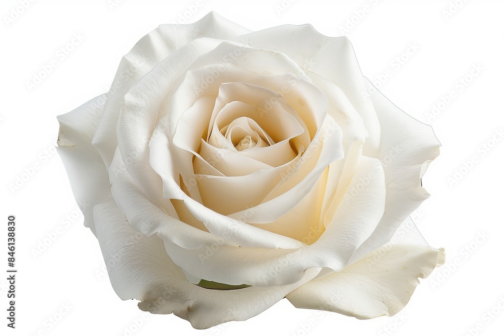 White Rose Isolated on White Background. Beautiful Rose Flower White Rose Isolated on White Background. Beautiful Rose Flower