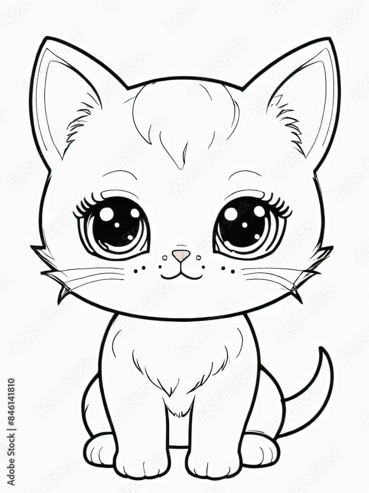 cute cat with wide eyes